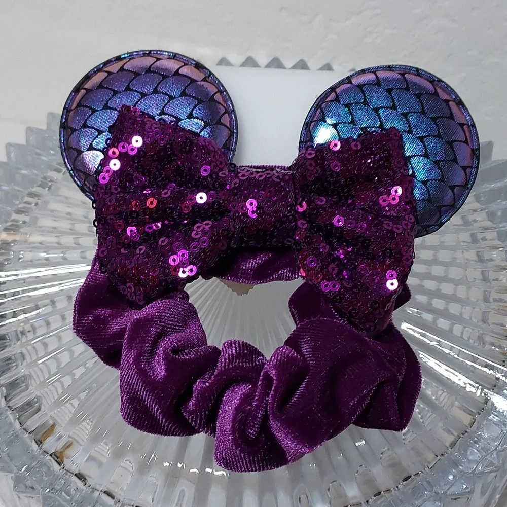 Hair Ties - Sequins - Mini Mouse Ears 4-bundle